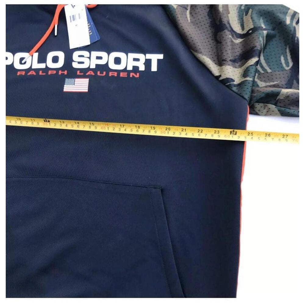 MEN POLO RALPH LAUREN Sport Camo Stadium Casual Hoodie Sweatshirt SZ LARGE - Picture 6 of 6